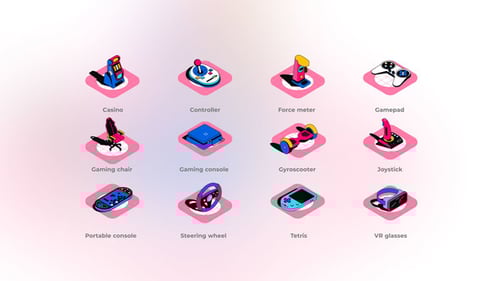 Games - Isometric Icons