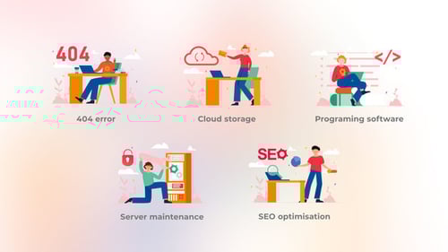 Programing software - Cute concept