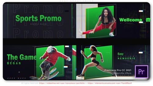 Dynamic Sports Intro Opener with Glitch Effects and Kinetic Typography
