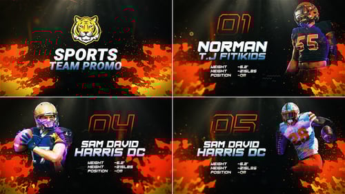 Energy Sports Player Profile // Powerful Sports Team Intro