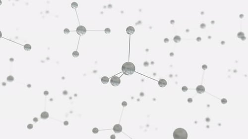 Atommolekül 4K medizinischer Hintergrund