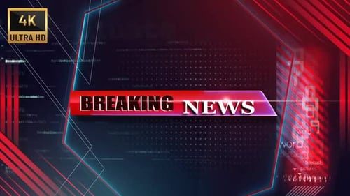 Futuristic Breaking News Broadcast Title