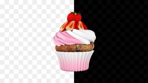 Cupcake-Erdbeere