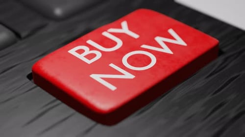 Pressionando um botão comprar agora no teclado.