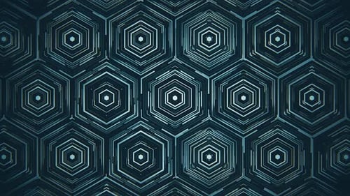 Dark Blue Hexagons