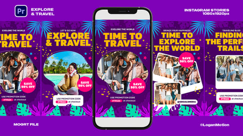 Dynamic Photo Story Reels for Instagram Travel Content