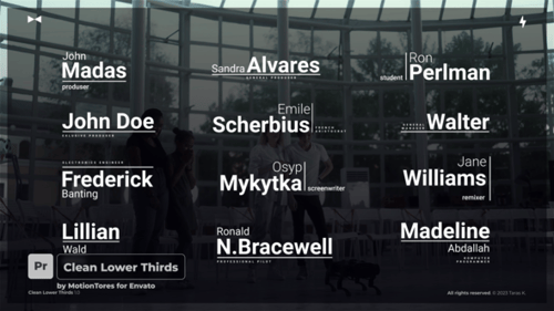 Clean Lower Thirds \ PP