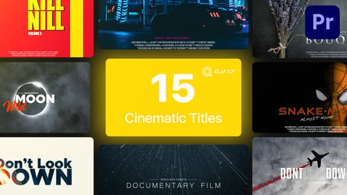 Cinematic Titles for Premiere Pro Vol. 03