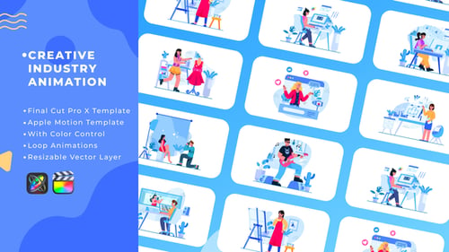 Modern Animated Illustrations for Creative Professionals