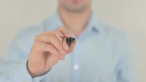 Think Creatively, Writing on Transparent Screen