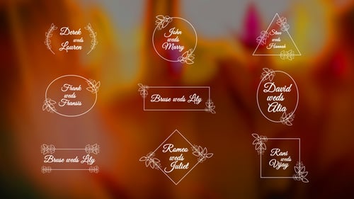 Wedding Titles | DR