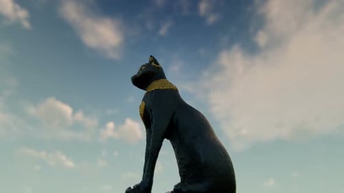 Katzenstatue aus dem alten Ägypten
