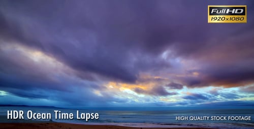 Laps de temps Lapse Océan HDR