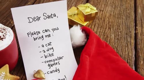 Christmas Letter to Santa with Festive Treats
