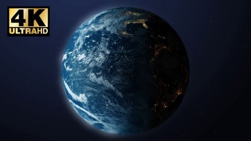Tag zu Nacht rotierender Globus Earth Terra 24 Stunden durchlaufene