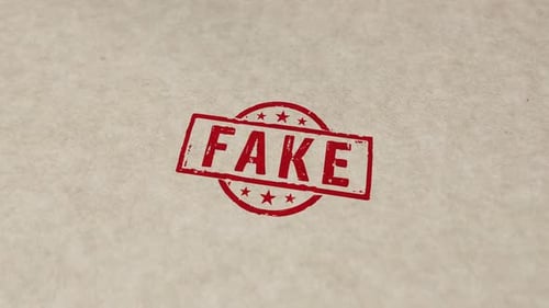 Fake stamp and stamping