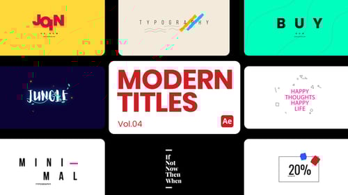 Modern Titles 04 for After Effects