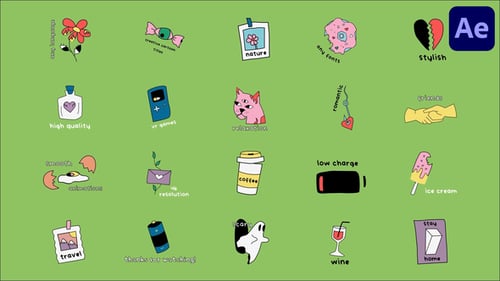 Cartoon Comic Titles for After Effects