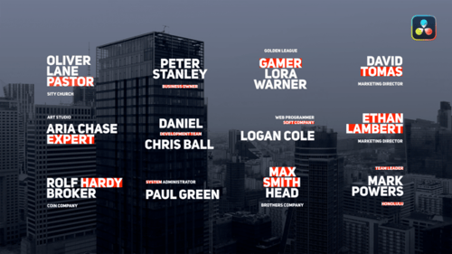 Corporate Lower Thirds | Business Titles | DaVinci