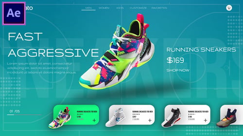 Promoción de zapatillas deportivas
