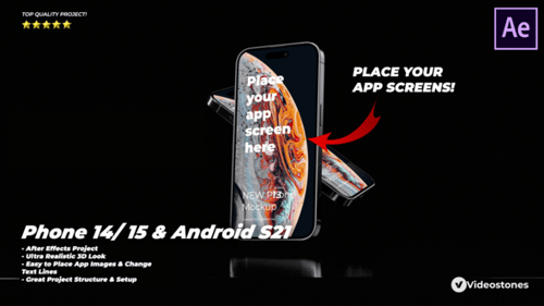 Inspiring App Promo | Mobile App Promo Kit | 3d Mobile Mockup | App Demo Video | Phone 14 | Android