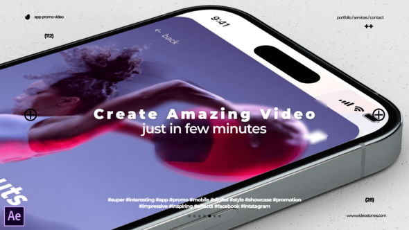 Cover for Modern App Promo - Clean App Promo Video 3D Mockup