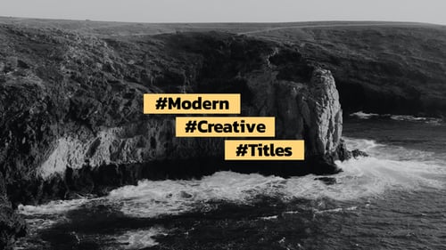 Dynamic Minimalist Title Text Animations Pack