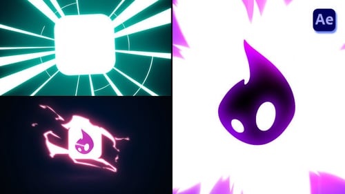 Fast Electric Logo Reveal Animation with Power Surges