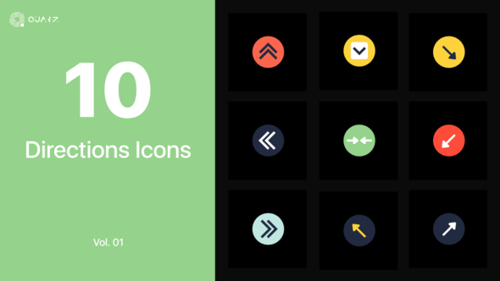 Animated Arrows and Directional Icons Pack