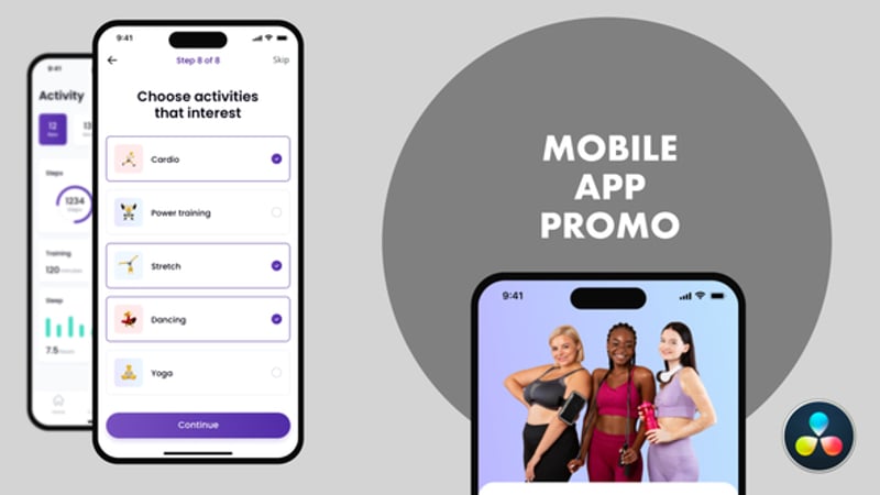 Phone App Slide Promo, Product Promo ft. phone screen mockup ...