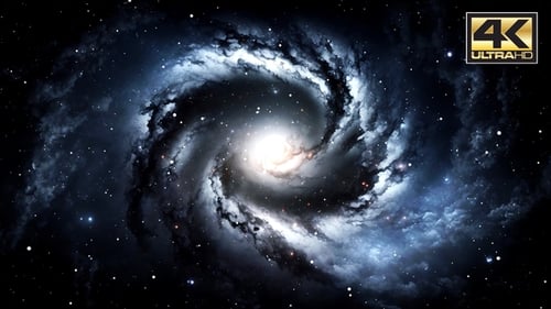 Dynamic Spinning Galaxy Stars Background Loop