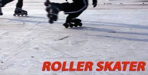 People roller skating on textured concrete surface
