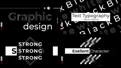 Dynamic Geometric Kinetic Typography Titles Pack