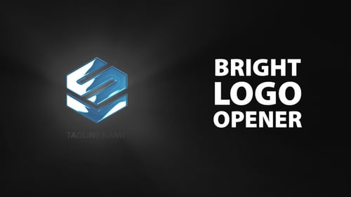 Dynamic Logo Reveal with Radiant Light Glow Effect