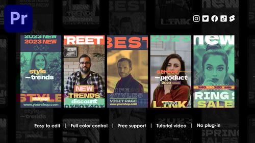 Dynamic Social Media Stories for Fashion Promotion