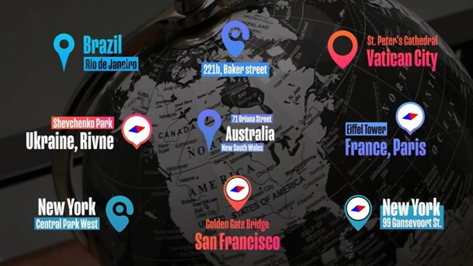 Animated Map Pin Location Titles, Titles ft. location title & location ...