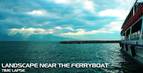 Calm Sea with Boat at Sunrise