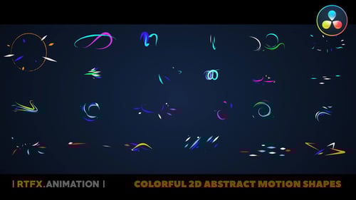 Dynamic 2D Abstract Motion Graphics Elements Pack