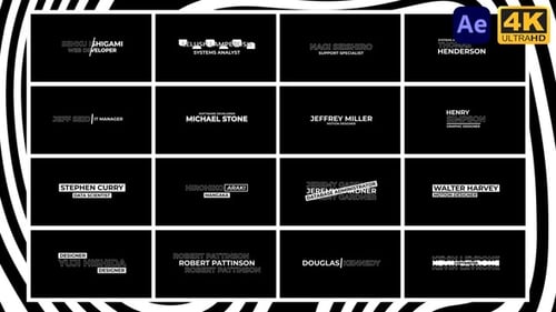 Typography Lower Thirds | After Effects