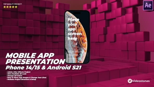 Mobile App Presentation - App Promo Kit - Phone 14 App Demo - App ...