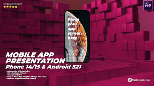 Mobile App Presentation - App Promo Kit - Phone 14 App Demo - App Demonstration Video - Android