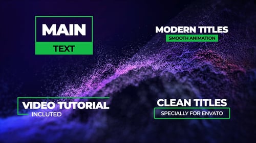 Modern Clean Titles Lower Thirds Pack for Motion Graphics