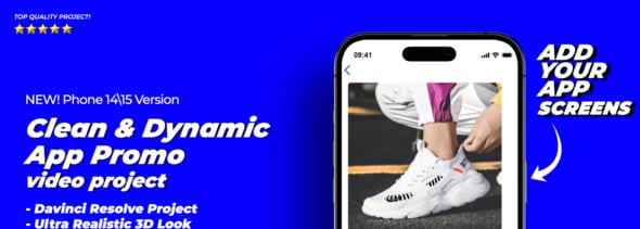 Dynamic & Clean App Promo Video for Phone 14 - DaVinci Resolve