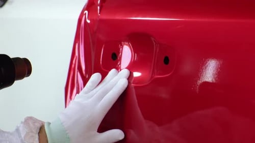 Red Vinyl Wrap To Change the Color of Car
