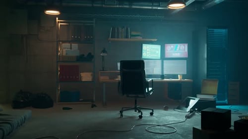 Animated Data Display on Multiple Monitors in Tech Room