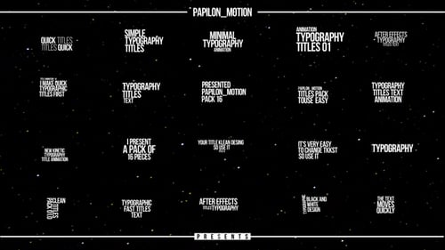 Typography Titles Text | MOGRT