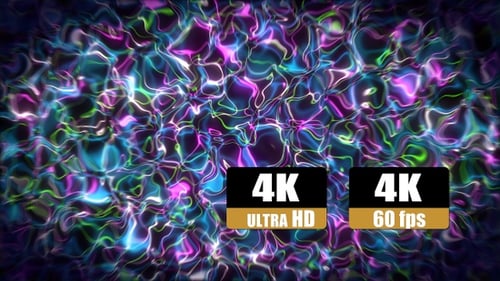 Glowing Abstract Fluid Neon Lines Background