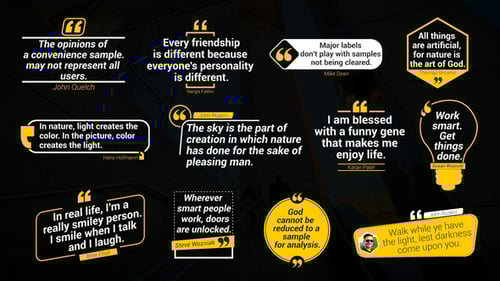 Dynamic Animated Quote Lower Thirds for Presentations