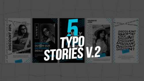 5 Typo Stories V.2 | Premiere Pro