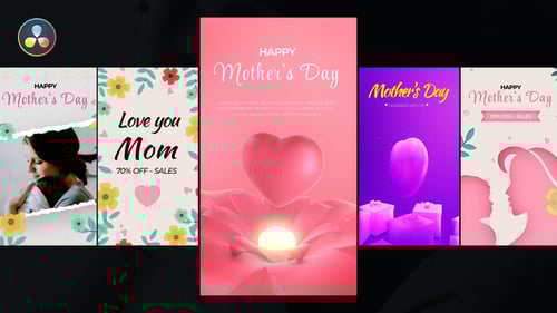 Pink Love Mother's Day Social Media Animation